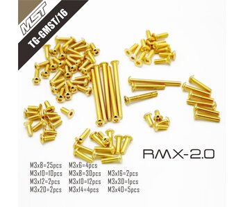 RC OMG Golden Screw Kit for MST RMX 2.0