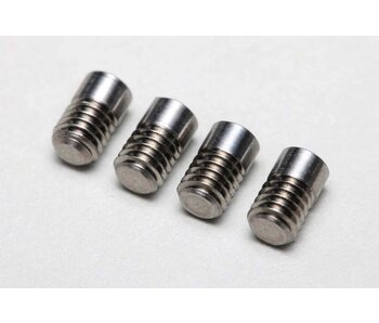 Yokomo Precision Machined Titanium Centering Screw M3 x 3mm (4pcs)