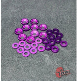 DS Racing Dress-Up Kit for RDX (30pcs) / Color: Purple