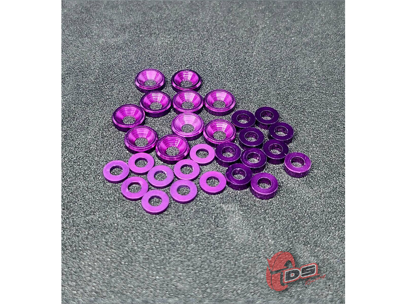 DS Racing Dress-Up Kit for RDX (30pcs) / Color: Purple