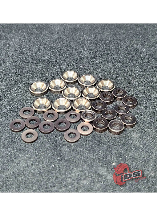 DS Racing Dress-Up Kit for RDX (30pcs) / Gun Metal