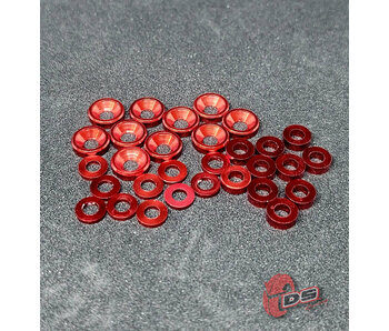 DS Racing Dress-Up Kit for RDX (30pcs) / Red