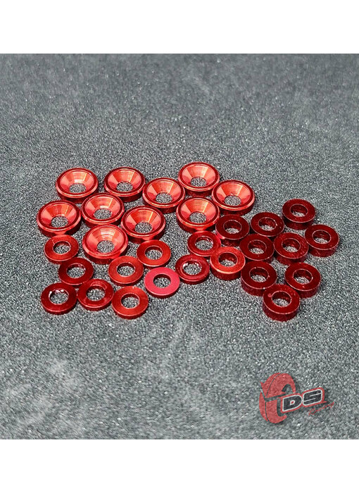 DS Racing Dress-Up Kit for RDX (30pcs) / Red