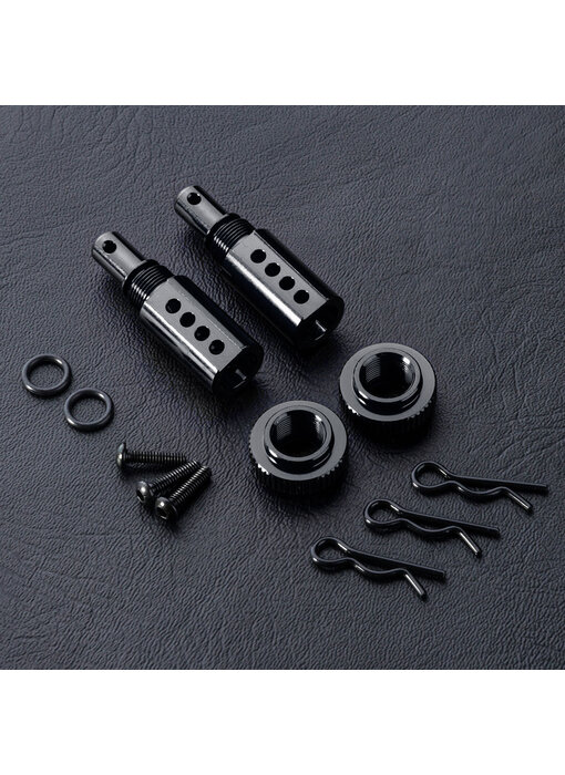 MST Alum. Adjustable Body Post (2) / Black - DISCONTINUED