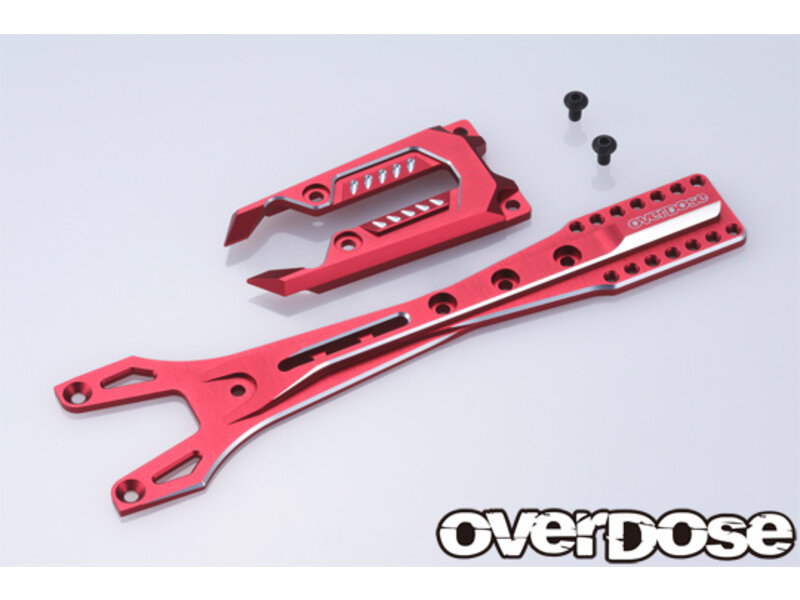 Overdose Aluminum Upper Chassis Set for GALM series / Color: Red