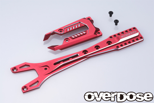 Overdose Alum. Upper Chassis Set - Red Overdose Alum. Upper Chassis Set - Red