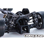 Overdose High Performance Twin Spring 1.2-2045 φ1.2, 4.5 coil, 20mm with Helper Spring / Color: Black (2pcs)