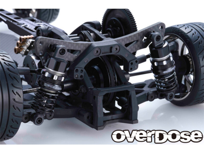 Overdose High Performance Twin Spring 1.2-2045 φ1.2, 4.5 coil, 20mm with Helper Spring / Color: Black (2pcs)