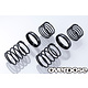 High Performance Twin Spring 1.2-2055 φ1.2, 5.5 coil, 20mm with Helper Spring / Black (2)