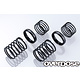 High Performance Twin Spring 1.2-2065 φ1.2, 6.5 coil, 20mm with Helper Spring / Black (2)