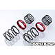 High Performance Twin Spring 1.2-2045 φ1.2, 4.5 coil, 20mm with Helper Spring / Red (2)