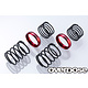 High Performance Twin Spring 1.2-2055 φ1.2, 5.5 coil, 20mm with Helper Spring / Red (2)
