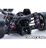 Overdose High Performance Twin Spring 1.2-2045 φ1.2, 4.5 coil, 20mm with Helper Spring / Color: Purple (2pcs)