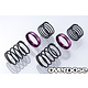 High Performance Twin Spring 1.2-2055 φ1.2, 5.5 coil, 20mm with Helper Spring / Purple (2)