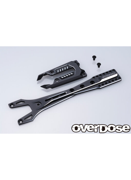 Overdose Alum. Upper Chassis Set for GALM series / Black