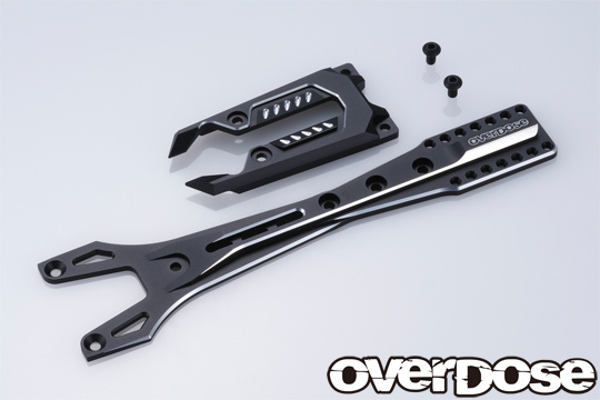 Overdose Alum. Upper Chassis Set - Black Overdose Alum. Upper Chassis Set - Black