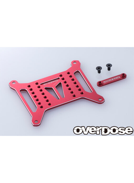 Overdose Alum. Battery Plate Set Type-2 for GALM, GALM ver.2 / Red