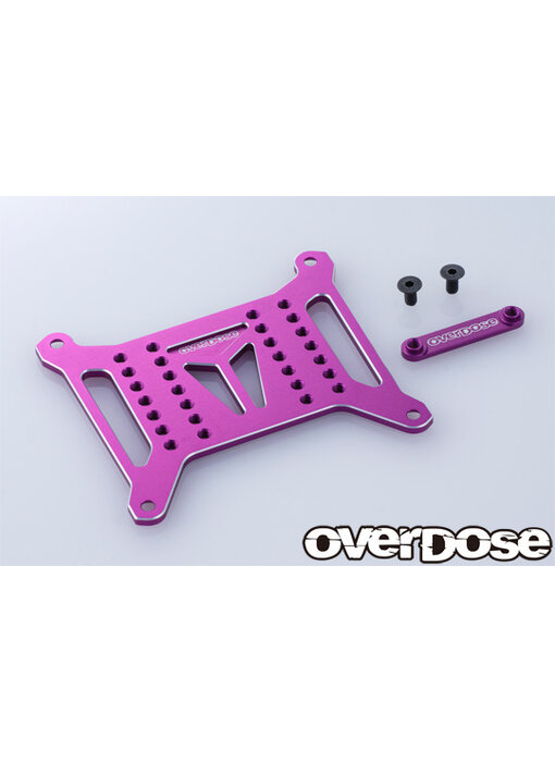 Overdose Alum. Battery Plate Set Type-2 for GALM, GALM ver.2 / Purple