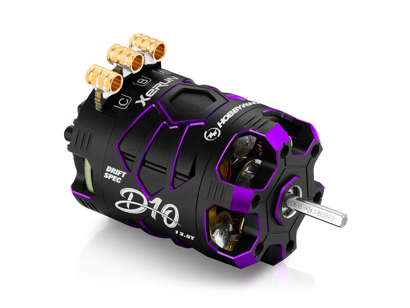 Hobbywing XeRun D10 13.5T Motor - Purple Hobbywing XeRun D10 13.5T Motor - Purple