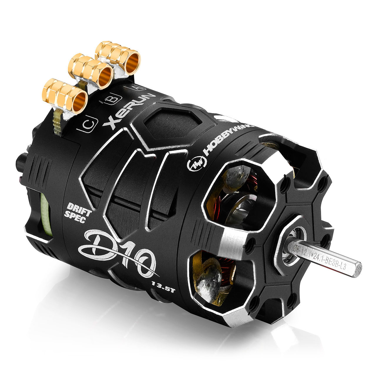 Hobbywing XeRun D10 13.5T Motor - Black Hobbywing XeRun D10 13.5T Motor - Black