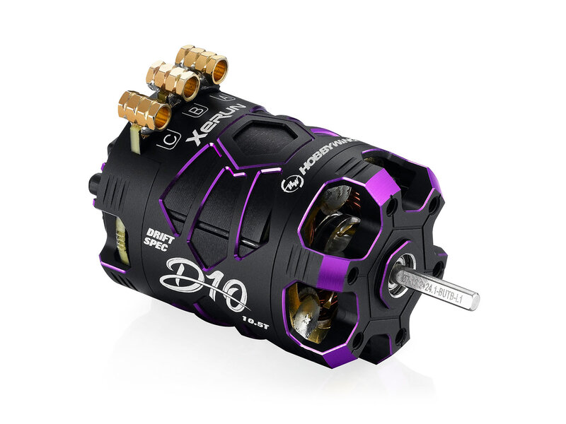 Hobbywing XeRun D10 Drift Motor / 10.5T / Purple