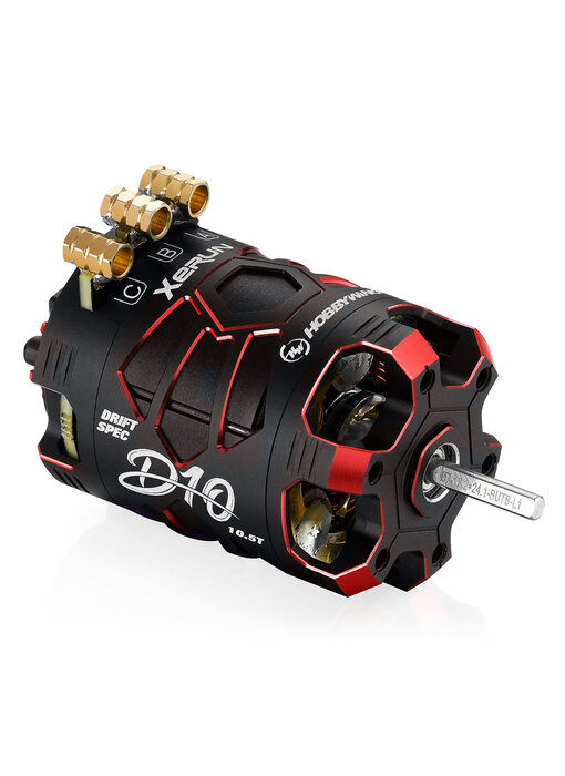 Hobbywing XeRun D10 Drift Motor / 10.5T / Red