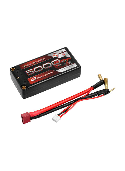 Robitronic LiPo Shorty 5000mAh 2S 100C 5mm Connector