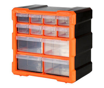 Robitronic Drawer Box with 12 Drawers Orange