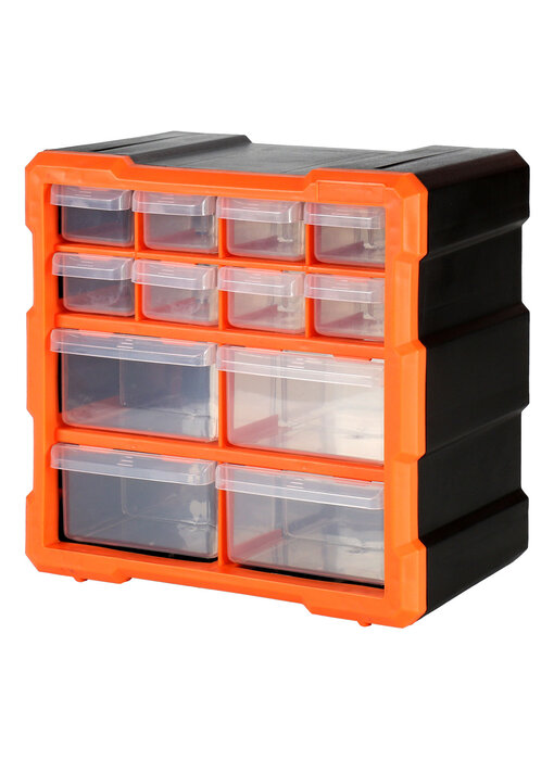 Robitronic Drawer Box with 12 Drawers Orange