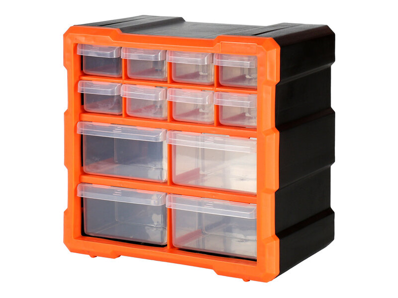 Robitronic Drawer Box with 12 Drawers Orange