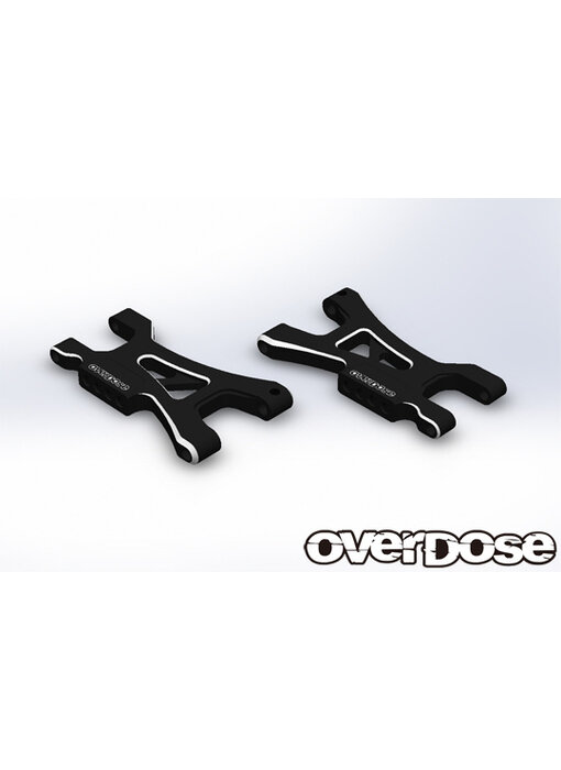 Overdose ES Alum. Rear Suspension Arm Type-2 for OD / Black