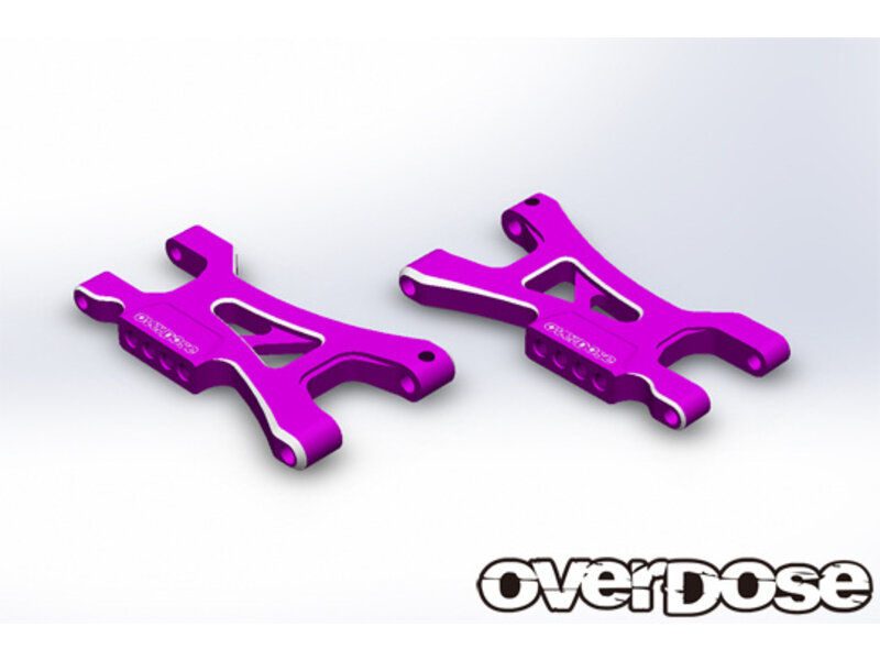 Overdose ES Aluminum Rear Suspension Arm Type-2 for OD / Color: Purple