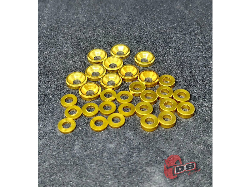 DS Racing Dress-Up Kit for RDX (30pcs) / Color: Gold