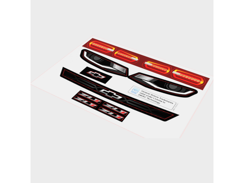 Rc Arlos 24K2908 - Sticker Sheet for 1/5 Chevrolet Camaro ZL1