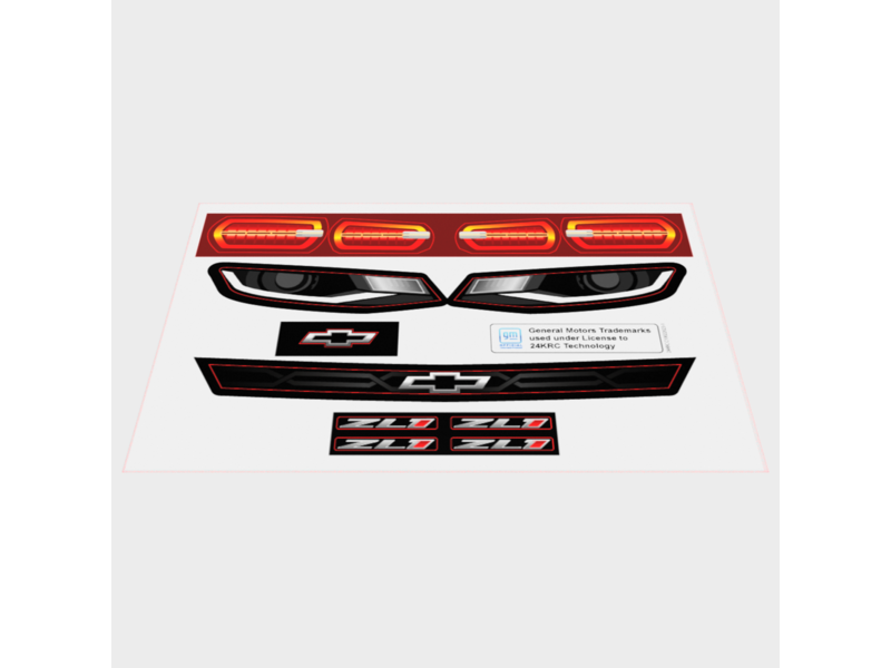 Rc Arlos 24K2908 - Sticker Sheet for 1/5 Chevrolet Camaro ZL1