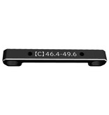 WRAP-UP Next 0687-FD - Dual Face Suspension Mount C (46.4 - 49.6mm) - Black
