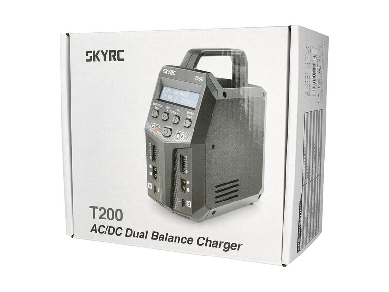 SkyRC T200 DUO LiPo Charger 1-6s 12A 2x100W AC/DC