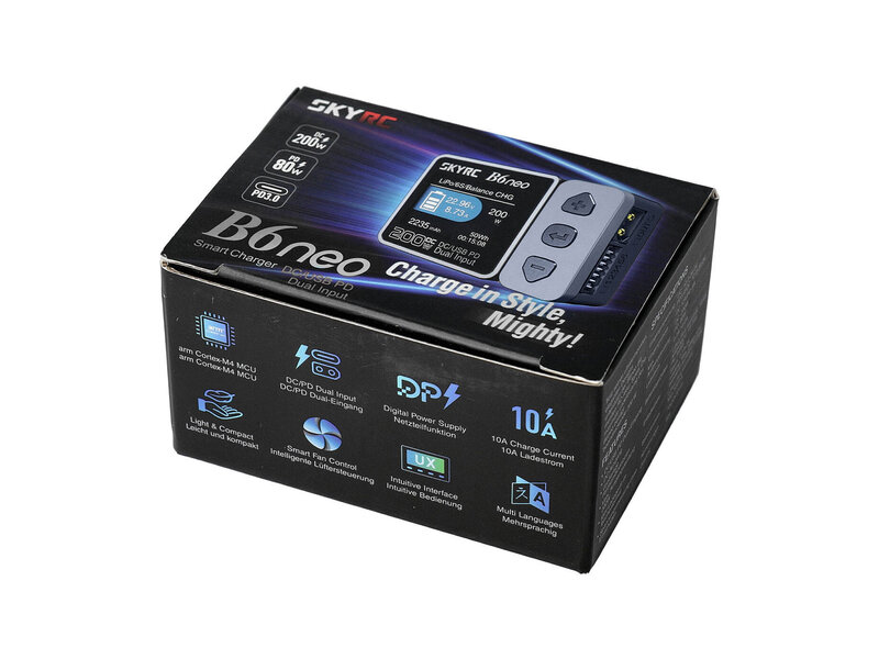SkyRC B6neo LiPo Charger Grey 1-6s 10A 80W PD/DC