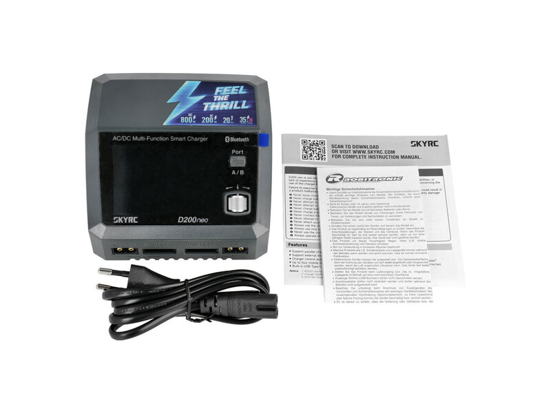 SkyRC D200 Neo DUO LiPo Charger 1-6s 20A 200W AC/DC