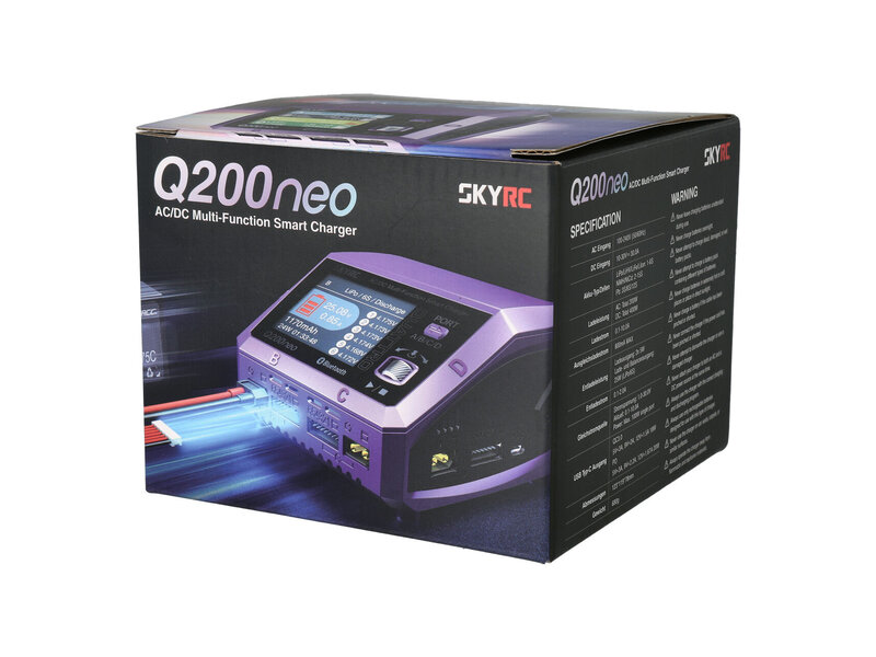 SkyRC Q200 Neo QUAD LiPo Charger 1-6s 10A 200W AC/DC