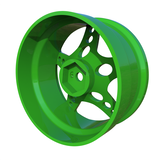 Rc Arlos Competition HGK Rims (2pcs) / Color: Green / Offset: 6mm
