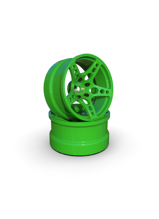 Rc Arlos Competition HGK Rims (2) / Green / 6mm