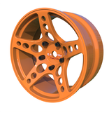 Rc Arlos Competition HGK Rims (2pcs) / Color: Orange / Offset: 6mm
