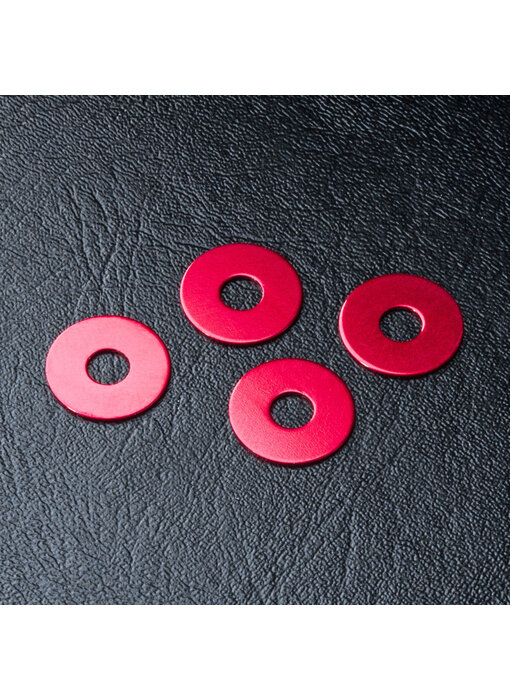 MST Wheel Hub Spacer 0.5mm (4) / Red - DISCONTINUED