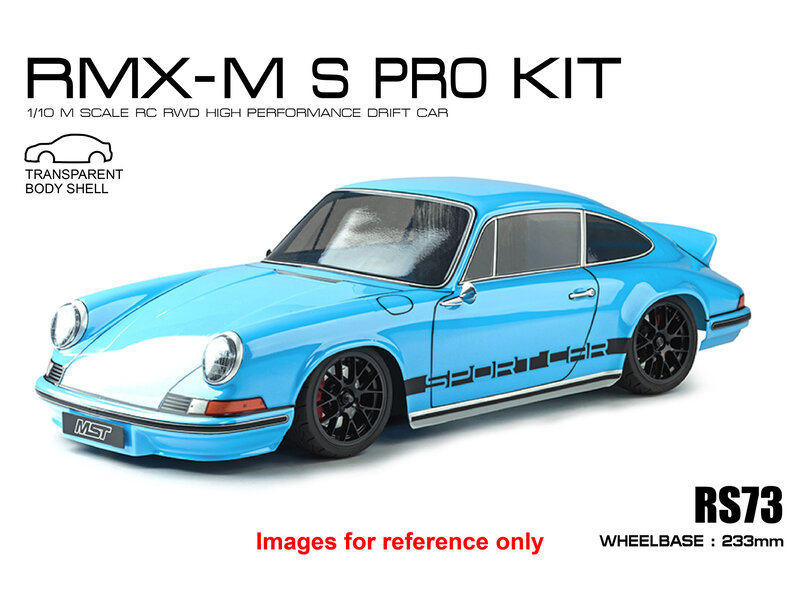 MST RMX-M S PRO 2WD 1/10 Mini Drift Car KIT / Body: RS73 (Porsche 911 Carrera RS)