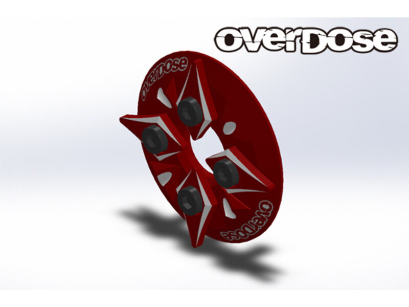 Overdose Counter Plate / Color: Red