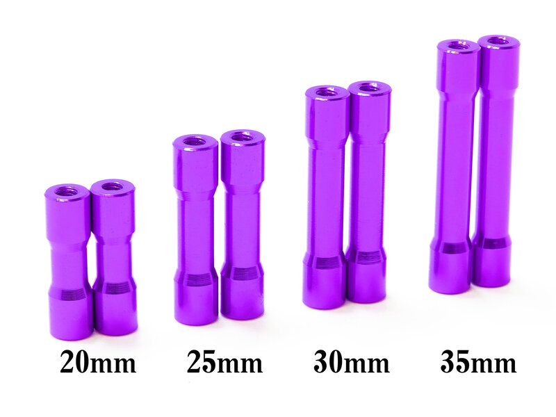 WRAP-UP Next 0709-FD - Round Shape Aluminum Post 35mm / Purple (2pcs)