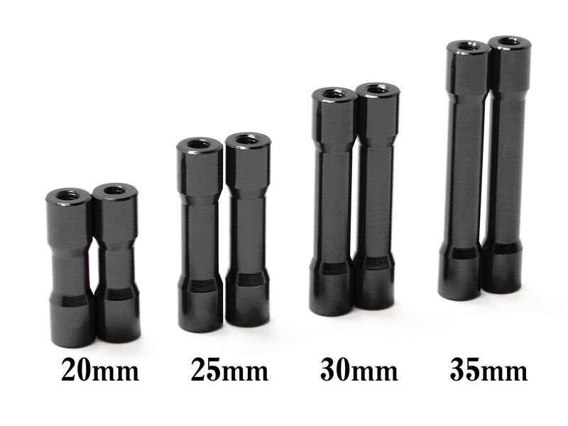 WRAP-UP Next 0707-FD - Round Shape Aluminum Post 35mm / Black (2pcs)