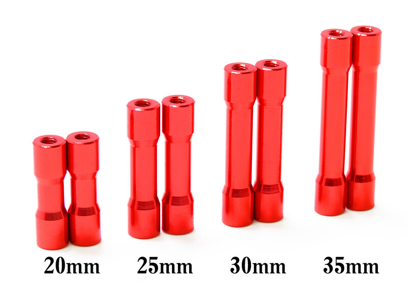 WRAP-UP Next 0705-FD - Round Shape Aluminum Post 30mm / Red (2pcs)