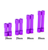 WRAP-UP Next 0700-FD - Round Shape Aluminum Post 20mm / Purple (2pcs)